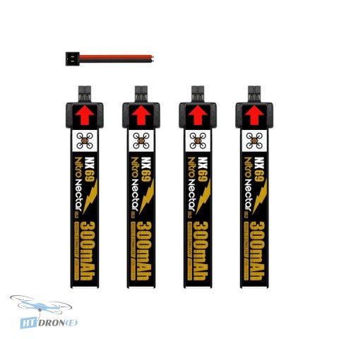Bateria NewBeeDrone Nitro Nectar NX69 300mAh 1S LiPo - szczegóły złącza XT30 HTDRONE