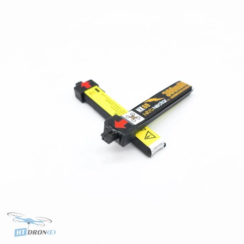 Bateria NewBeeDrone Nitro Nectar NX69 300mAh 1S LiPo - porównanie rozmiarów HTDRONE