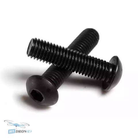 HTDRONE Bolt screw M3x40 steel 12.9 HEX DIN 7380 - buy the best screw at HTDRONE shop, price for 20 pcs