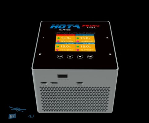Зарядний пристрій HOTA F6 Ultra 4x250W 15A 1-6S AC/DC основний вигляд у магазині HTDRONE