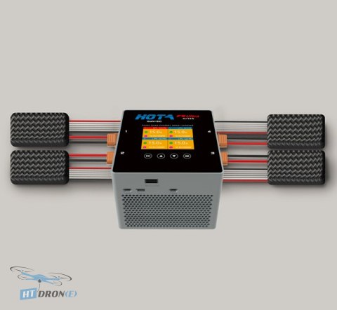 Зарядний пристрій HOTA F6 Ultra 4x250W 15A 1-6S AC/DC вигляд 3/4 купити зараз в HTDRONE