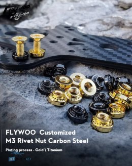 Nakrętki dystansowe FLYWOO M3 Titanium szczegółowy widok cena w HTDRONE