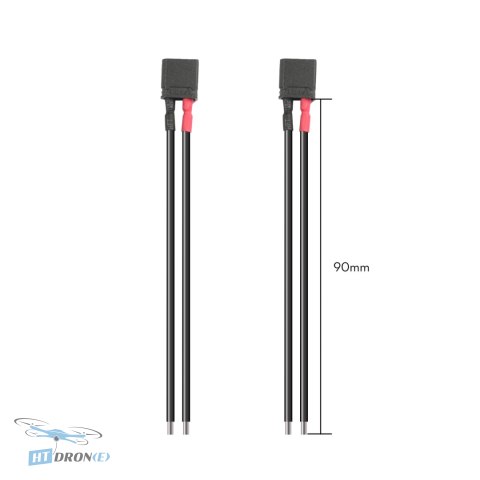 FLYWOO Connector FLYWOO Black XT30U 90mm 18AWG Male Pigtail - найкращий вибір у магазині HTDRONE