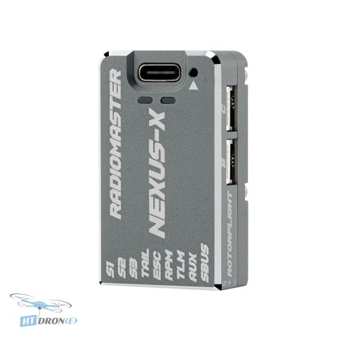 RadioMaster FC Nexus-X Helicopter Gold porównanie rozmiarów kontrolera lotu z akcesoriami