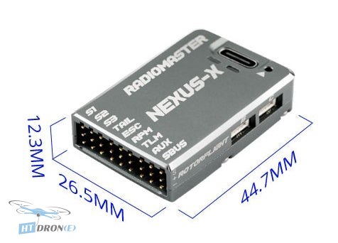 RadioMaster Nexus-X Helicopter Grey FPV kontroler lotu widok z trzech czwartych najlepsza cena