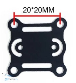 Płytka izolacyjna FLYWOO 20x20mm w widoku 3/4, idealna do Twojego drona FPV w HTDRONE