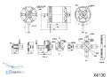Opakowanie silnika SunnySky V3 X4130 KV380 akcesoria kup teraz w HTDRONE
