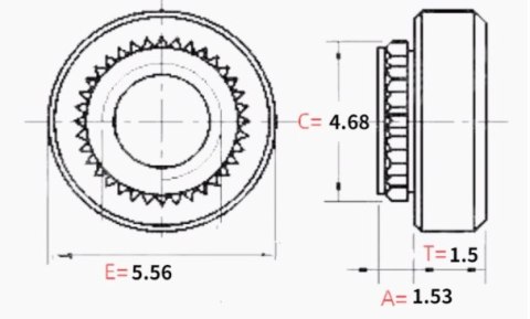 Nut HobbyDrone KFS2-M3