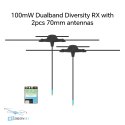 Odbiornik IFlight ExpressLRS ELRS 100mW Dualband Diversity RX z antenami - kup najlepszy w HTDRONE