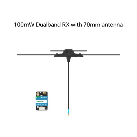 Receiver iFlight ExpressLRS ELRS 100mW Dualband RX+70mm Antenna