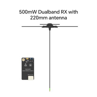 Receiver iFlight ExpressLRS ELRS 500mW Dualband RX+220mm Antenna