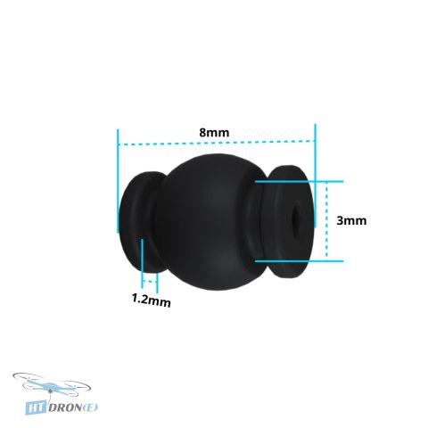 FLYWOO anti-vibration balls for Air Unit O3 O4 O4PRO 3/4 view best price