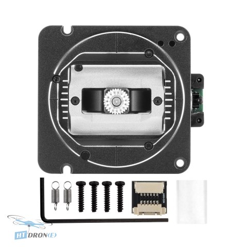 Close-up of accessories in packaging RadioMaster AG02 CNC Hall Gimbal for FPV drone HTDRONE