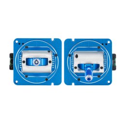 AG02 CNC Hall Gimbals Set RadioMaster Throttle and Centering Blue