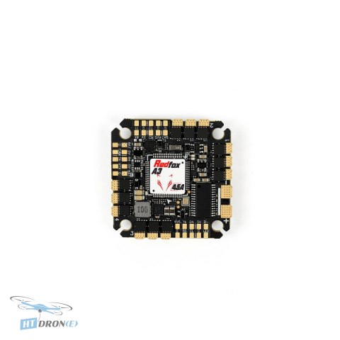 Sub250 Redfox F722 A3 45A AIO FC - top-down view, PCB and components