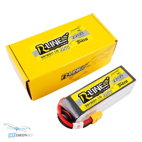 Opakowanie baterii Tattu LiPo R-Line 5S1P 2200mAh 95C XT60, zawartość zestawu w sklepie HTDRONE