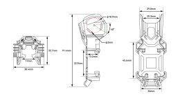 Bracket BETAFPV Pavo20 Pro for O4 Air Unit Black