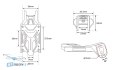 Вміст упаковки BETAFPV Bracket II BetaFPV для O4 Air Unit Clear Grey - аксесуари для рам