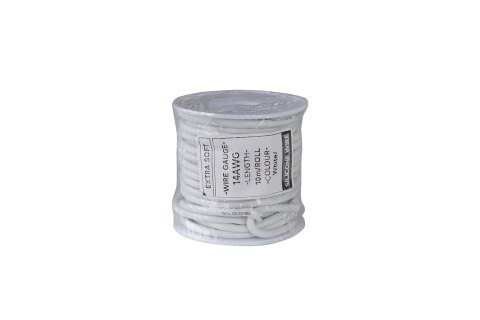 Cable HobbyDrone AWG14 10m/Roll Silicone Airplane Wires Leads White