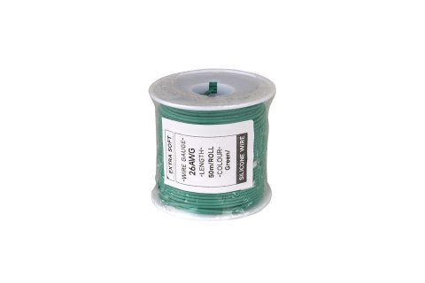 Cable HobbyDrone AWG26 50m/Roll Silicone Airplane Wires Leads Green