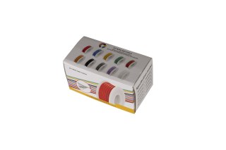 Cable Set HobbyDrone AWG14 3m/Roll Silicone Airplane Wires Leads Black/Green/Red/White/Yellow