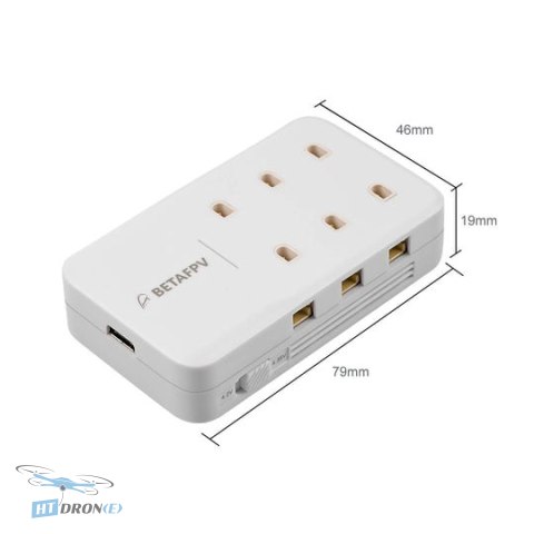 Порти зарядного пристрою BETAFPV Charger V2 6-порт 1S – деталі