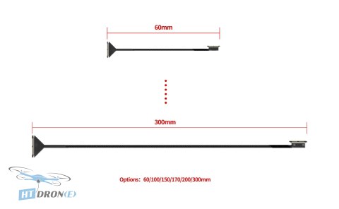 RunCam Coaxial Cable for DJI O3 100mm packaging - verified quality HTDRONE