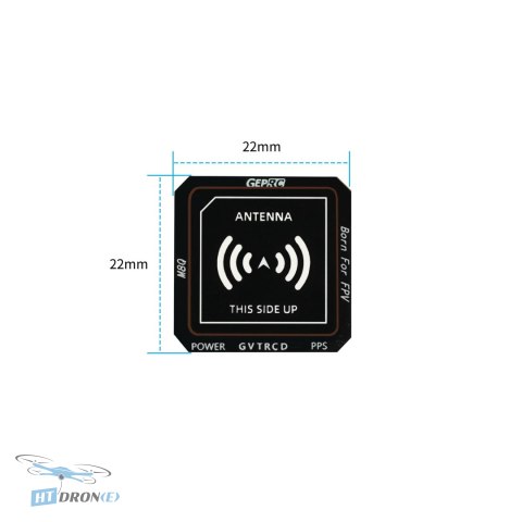GEPRC GEP-M8Q GPS module PCB detail view with GLONASS components