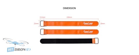 RunCam Lipo Strap 220x20mm тримач для батареї FPV мультиротор ціна магазин