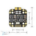 Pilotix PDB400 V2 12S płytka dystrybucji zasilania FPV porównanie rozmiaru z akcesoriami