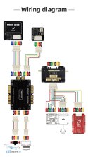 HGLRC SPECTER F760 BOX - zbliżenie na kondensator i jego montaż w zestawie FPV