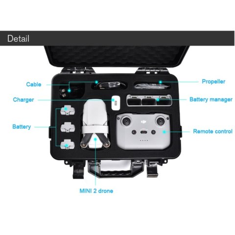 ABS case for DJI Mini 2 SE, Mini 2 With RC-N1