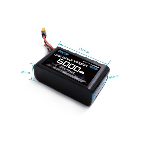 Battery GEPRC VTC6 18650 Li-Ion 6S2P 22.2V 6000mAh XT60