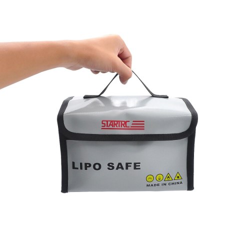 Battery Safety Bag Double-deck PVC Fireproof Cloth (20x12x13cm)