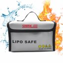 Battery Safety Bag Double-deck PVC Fireproof Cloth (20x12x13cm)