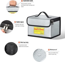 Battery Safety Bag Liquid Silicone Fireproof Cloth (21.5x15x14CM)