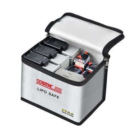 Battery Safety Bag PVC Fireproof Cloth (21.5x14.5x16.5cm)