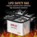 Battery Safety Bag PVC Fireproof Cloth (21.5x14.5x16.5cm)