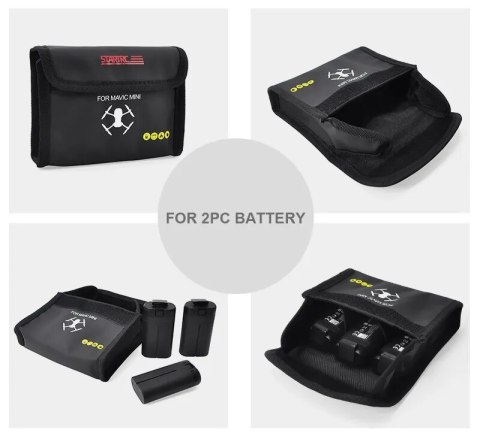 Battery Safety Bag for Mini 2, Mini SE, Mavic Mini, Mini 3 Pro (for 3 pcs batteries)