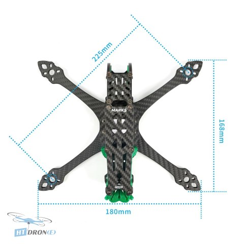 GEPRC GEP-MK5X-O3-Standard Emerald Green FPV frame detailed view price at HTDRONE shop