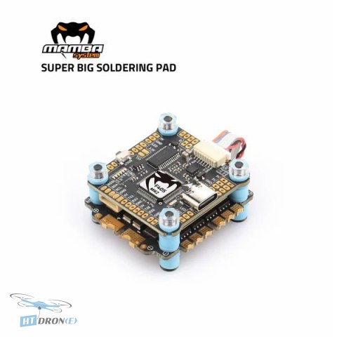 Diatone MAMBA F405MK2V2 50A 6S 8bit FPV stack - rear view showing connectors and ports at HTDRONE