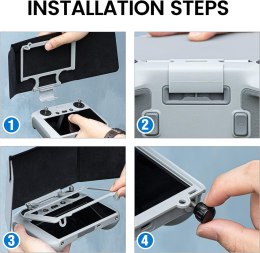 Sunshade hood for DJI RC Gray