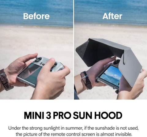 Sunshade hood for DJI RC Gray