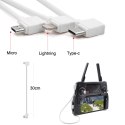 USB cable 30cm Lightning White