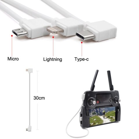USB cable 30cm Lightning White