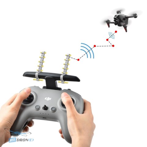 STARTRC 5.8Ghz Yagi-Uda Signal Booster - top-down view of antenna construction, available at HTDRONE