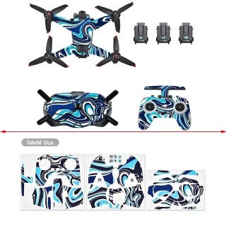 Body + Remote Controller Stikers for DJI FPV (Style 1)