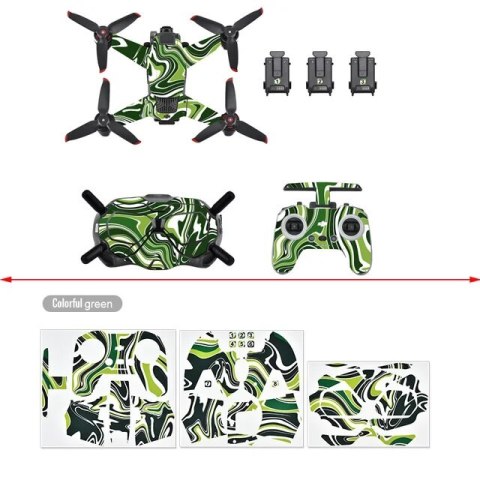 Body + Remote Controller Stikers for DJI FPV (Style 2)