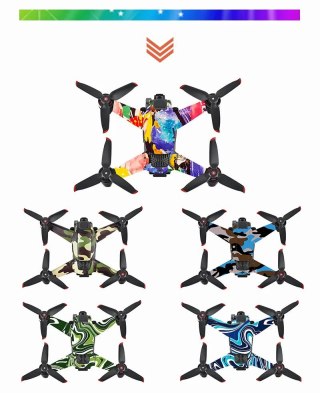 Body + Remote Controller Stikers for DJI FPV (Style 4)