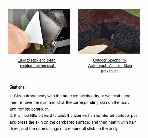 Body + Remote Controller Stikers for DJI FPV(Style 5)